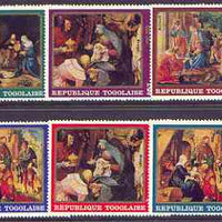 Togo 1968 Christmas - Paintings perf set of 6 unmounted mint SG 621-26