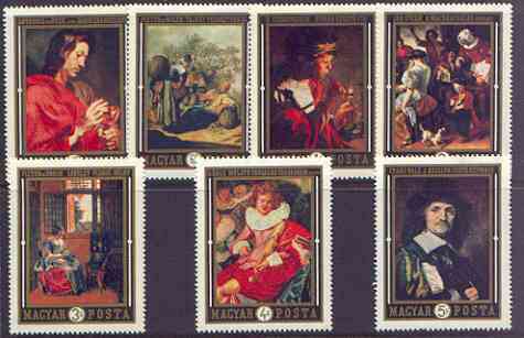 Hungary 1969 Dutch Paintings in Hungarian Museums perf set of 7 unmounted mint, SG 2495-2501