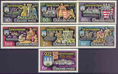 Hungary 1972 Millenary of Szekesfehervar perf set of 7 unmounted mint, SG 2696-2702