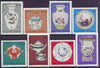 Hungary 1972 Herendi Porcelain perf set of 8 unmounted mint, SG 2709-16
