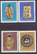 Hungary 1968 Stamp Day - Ceramics perf set of 4 unmounted mint, SG 2391-94