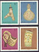 Hungary 1969 Stamp Day - Folk Art Wood Carvings perf set of 4 unmounted mint, SG 2471-74