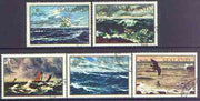 Sealand 1970 Seascapes perf set of 5 cto used