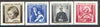 Costa Rica 1962 Christmas - Obligatory Tax perf set of 4 unmounted mint, SG 644-47*