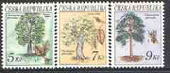 Czech Republic 1993 Trees perf set of 3 unmounted mint, SG 30-32