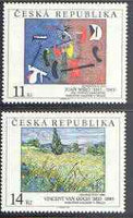Czech Republic 1993 Art - 1st issue perf set of 2 unmounted mint, SG 33-34