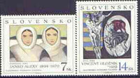Slovakia 1994 Art (2nd issue) perf set of 2 unmounted mint, SG 198-99
