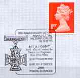 Postmark - Great Britain 2002 souvenir cover for 85th Anniversary of Award of VC to A J Knight with illustrated cancel