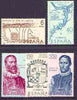 Spain 1968 Explorers & Colonisers of America (8th issue) perf set of 5 unmounted mint, SG 1947-51