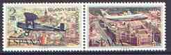 Spain 1971 50th Anniversary of Airmail Services perf set of 2 unmounted mint SG 2117-18