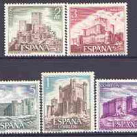Spain 1972 Spanish Castles (6th issue) perf set of 5 unmounted mint, SG 2151-55