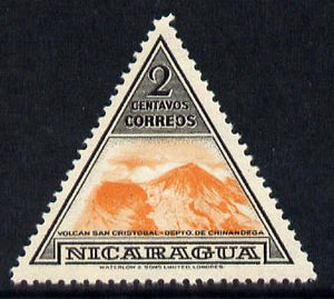 Nicaragua 1947 San Cristobal Volcano 2c triangular shaped unmounted mint SG 1096