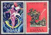 Spain 1974 Centenary of UPU perf set of 2 unmounted mint, SG 2269-70