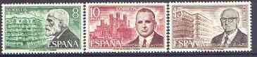 Spain 1975 Spanish Architects (2nd issue) perf set of 3 unmounted mint, SG 2295-97