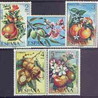 Spain 1975 Spanish Flora (4th issue) perf set of 5 unmounted mint, SG 2299-2303