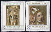 Czechoslovakia 1978 Prague Castle (14th series) set of 2 unmounted mint, SG 2404-05
