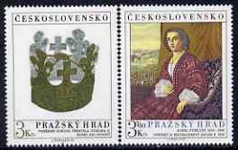 Czechoslovakia 1979 Prague Castle (15th series) set of 2 unmounted mint, SG 2466-67