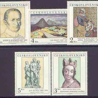 Czechoslovakia 1980 Art (14th issue) set of 5 unmounted mint, SG 2549-53