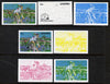 Lesotho 1988 Tennis Federation 30s (Ivan Lendl) unmounted mint set of 7 imperf progressive colour proofs comprising the 4 individual colours plus 2, 3 and all 4-colour composites (as SG 845)
