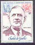 French Southern & Antarctic Territories 1980 Tenth Death Anniversary of Charles de Gaulle 5f40 unmounted mint, SG 148