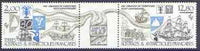 French Southern & Antarctic Territories 1985 30th Anniversary perf strip of 2 plus label unmounted mint, SG 206a