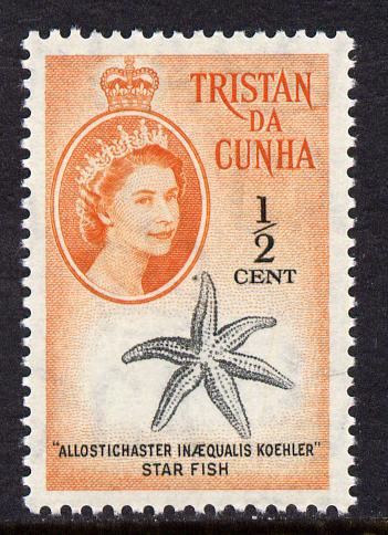 Tristan da Cunha 1961 Starfish 1/2c from def set unmounted mint, SG 42