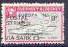 Guernsey - Alderney 1971 POSTAL STRIKE overprinted on Flying Boat Saro Cloud 3d (from 1965 Europa Aircraft set) additionaly overprinted 'VIA SARK £3' unmounted mint