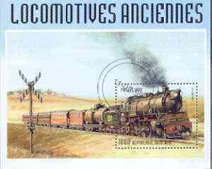 Togo 1999 Early Railways 1,000f m/sheet cto used