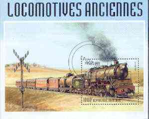 Togo 1999 Early Railways 1,000f m/sheet cto used