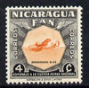 Nicaragua 1954 National Air Force Commemoration - 4c B-24 Bomber unmounted mint SG 1212