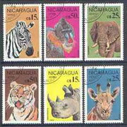 Nicaragua 1986 Endangered Animals set of 6 fine used, SG 2799-2804*