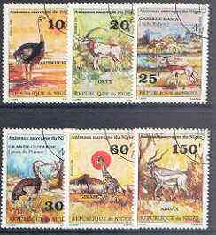 Niger Republic 1971 Animals perf set of 6 fine used, SG 839-44*