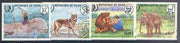 Niger Republic 1985 International Youth Year - Animals in Literature perf set of 4 fine used, SG 1030-33
