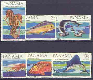 Panama 1965 Marine Life perf set of 6 fine used, SG 921-26*