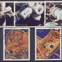 Paraguay 1988 Space perf set of 5 fine used
