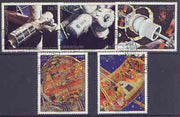 Paraguay 1988 Space perf set of 5 fine used