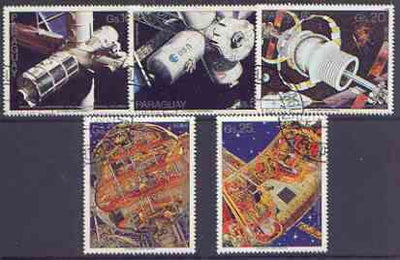 Paraguay 1988 Space perf set of 5 fine used