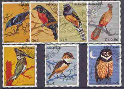 Paraguay 1983 Birds perf set of 7 fine used