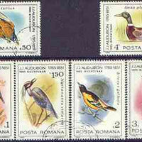 Rumania 1985 John Audubon Birds set of 6 fine cto used, SG 4936-41, Mi 4149-54*