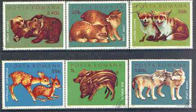 Rumania 1972 Young Wild Animals set of 6 fine cto used, SG 3885-90, Mi 3005-10*