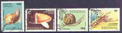 Senegal 1988 Molluscs perf set of 4 fine cto used, SG 942-45*