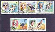 Upper Volta 1975 Birth Centenary of Dr Albert Schweitzer (Birds) perf set of 5 fine cto used