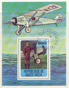 Upper Volta 1978 History of Aviation perf m/sheet (Spirit of St Louis) cto used, SG MS 480