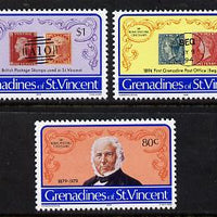 St Vincent - Grenadines 1979 Rowland Hill set of 3 unmounted mint (SG 152-54)