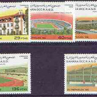 Sahara Republic 1996 Olymphilex 96 Stamp Exhibition (Stadia) complete set of 5 unmounted mint