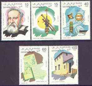 Sahara Republic 1992 350th Anniversary of Galileo perf set of 5 unmounted mint