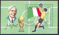 Sahara Republic 1990 Football World Cup perf m/sheet unmounted mint