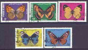 Djibouti 1984 Butterflies perf set of 5 cto used, SG 898-902