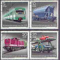Germany - East 1979 Locomotives & Wagons perf set of 4 fine used, SG E2124-27*