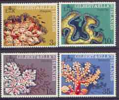 Gilbert & Ellice Islands 1972 Coral perf set of 4 unmounted mint, SG 199-202*